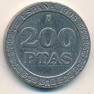 Spain, 200 pesetas, 1998–2000