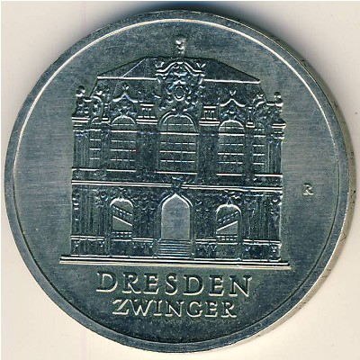 German Democratic Republic, 5 mark, 1985
