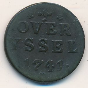 Overijssel, 1 duit, 1741–1769