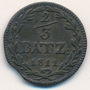 Schwyz, 2/3 batzen, 1810–1811