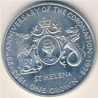 Saint Helena, 1 crown, 1978
