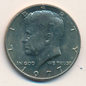 USA, 1/2 dollar, 1977–2022