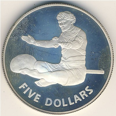 Kiribati, 5 dollars, 1979