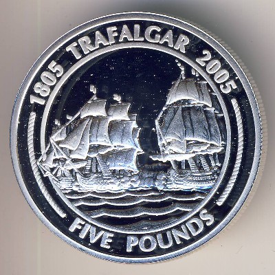 Gibraltar, 5 pounds, 2005