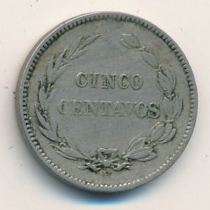 Ecuador, 5 centavos, 1909