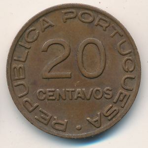 Mozambique, 20 centavos, 1941