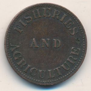 Canada, 1 cent, 1855
