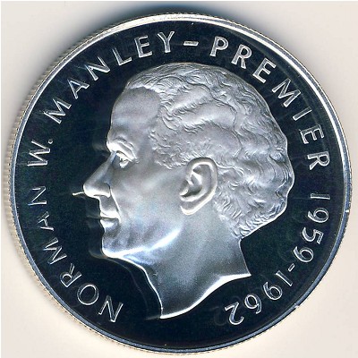 Jamaica, 5 dollars, 1985–1993