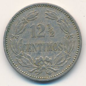 Venezuela, 12 1/2 centimos, 1896–1938