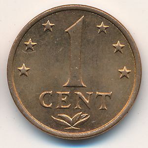 Antilles, 1 cent, 1970–1978