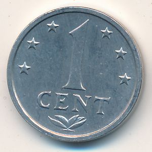 Antilles, 1 cent, 1979–1985