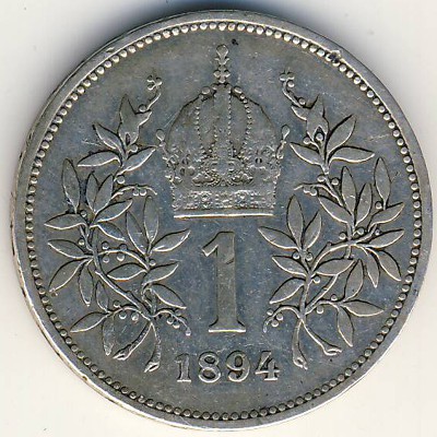 Австрия, 1 крона (1892–1907 г.)