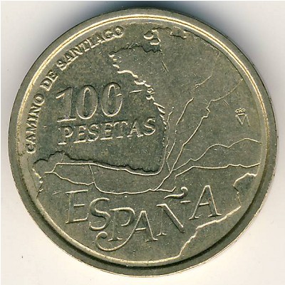 Испания, 100 песет (1993 г.)