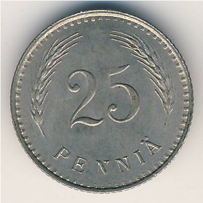 Finland, 25 pennia, 1921–1940
