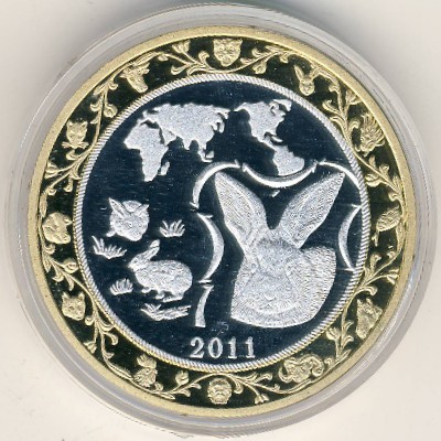 North Korea, 30 won, 2011