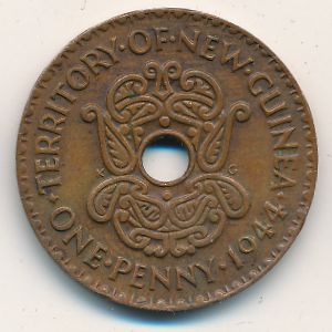 Новая Гвинея, 1 пенни (1938–1944 г.)