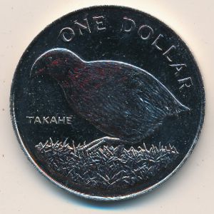 New Zealand, 1 dollar, 1982
