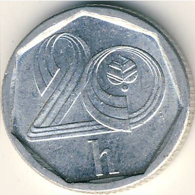 Czech, 20 haleru, 1993–1997