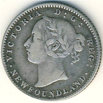 Ньюфаундленд, 10 центов (1865–1896 г.)