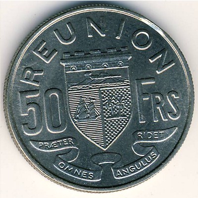 Реюньон, 50 франков (1962–1973 г.)