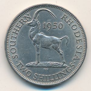 Южная Родезия, 2 шиллинга (1948–1952 г.)