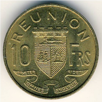 Реюньон, 10 франков (1955–1964 г.)