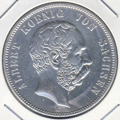 Саксония, 5 марок (1875–1889 г.)