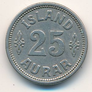 Исландия, 25 эйре (1922–1937 г.)