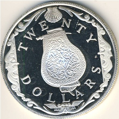 Виргинские острова, 20 долларов (1985 г.)