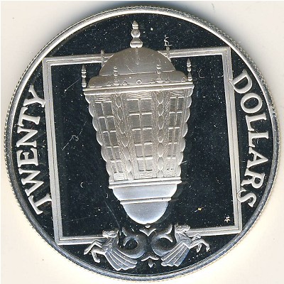 Виргинские острова, 20 долларов (1985 г.)