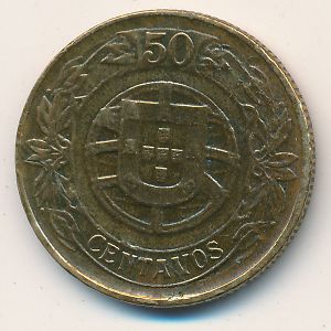 Portugal, 50 centavos, 1924–1926