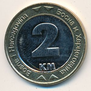 Босния и Герцеговина, 2 конвертируемых марки (2000–2022 г.)