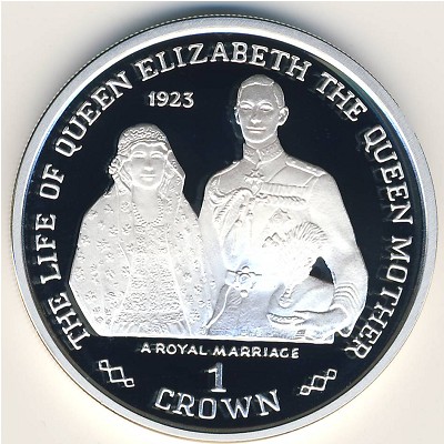 Gibraltar, 1 crown, 1999