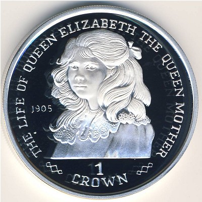 Gibraltar, 1 crown, 1999