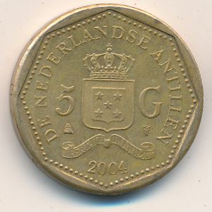 Antilles, 5 gulden, 1998–2011