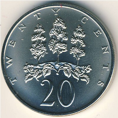 Ямайка, 20 центов (1971–1976 г.)
