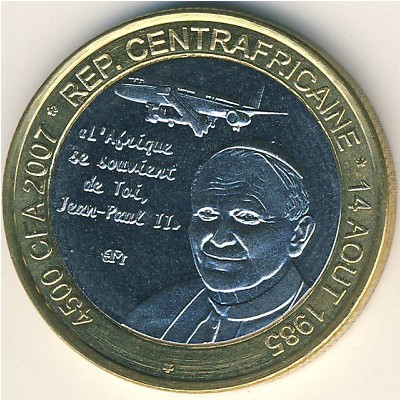 Центральная Африка., 4500 франков КФА (2007 г.)