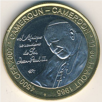 Камерун., 4500 франков КФА (2007 г.)