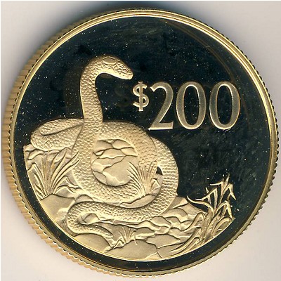 Fiji, 200 dollars, 1986