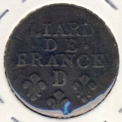 France, 1 liard, 1693–1699
