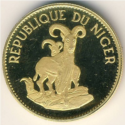 Niger, 25 francs, 1968