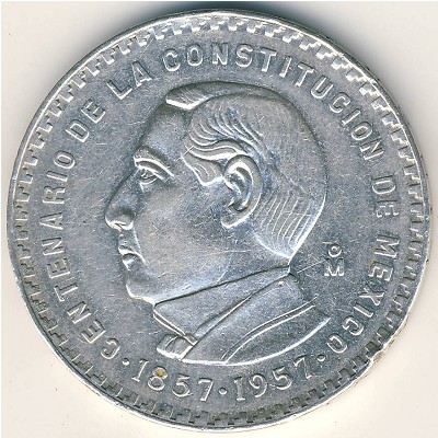 Mexico, 5 pesos, 1957