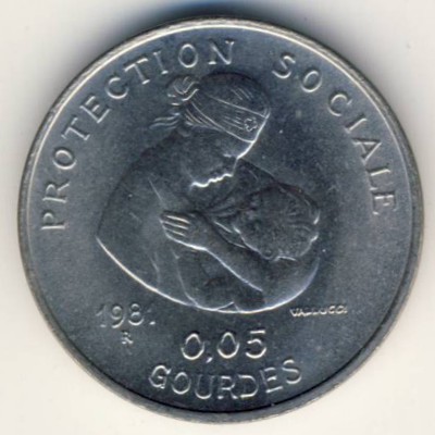 Haiti, 5 centimes, 1981