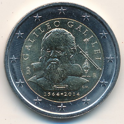 Italy, 2 euro, 2014