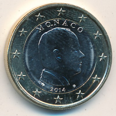Monaco, 1 euro, 2007–2017