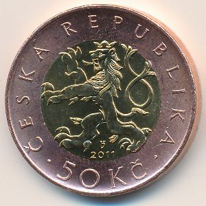 Czech, 50 korun, 1993–2021