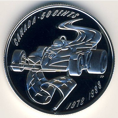 Canada, 50 cents, 1998