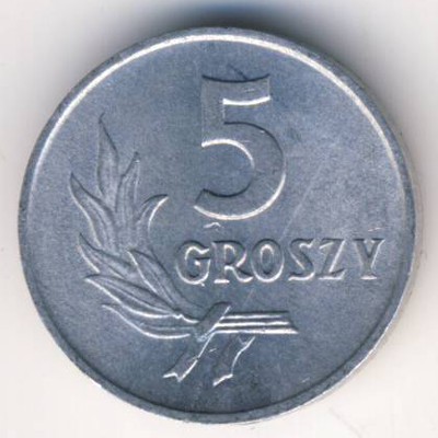 Poland, 5 groszy, 1958–1972