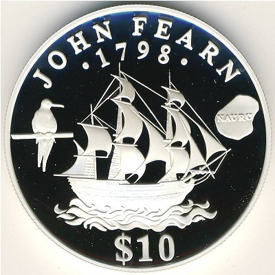 Nauru, 10 dollars, 1994