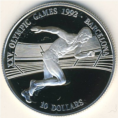 Cook Islands, 10 dollars, 1990